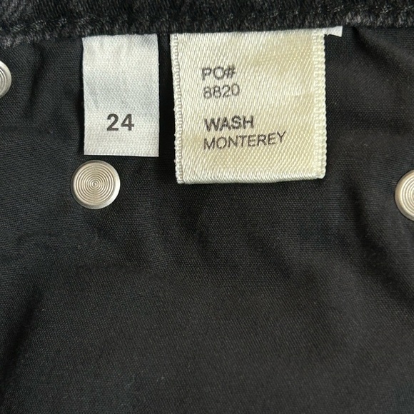 Reformation Julia High Cigarette Black Denim Jean Monterey Wash Women Sz 24 NWT - Picture 14 of 14